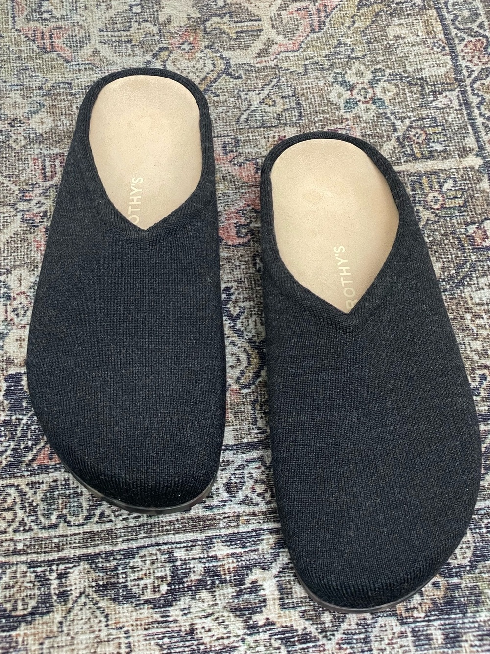New! Rothy’s Casual Clog Merino Wool Soft Black Size 11 - Picture 3 of 6
